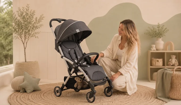 Chicco Goody Plus junto a una madre en un ambiente interior