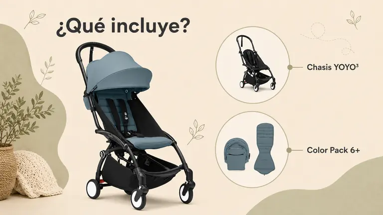 Stokke YOYO3 con chasis y Color Pack 6+